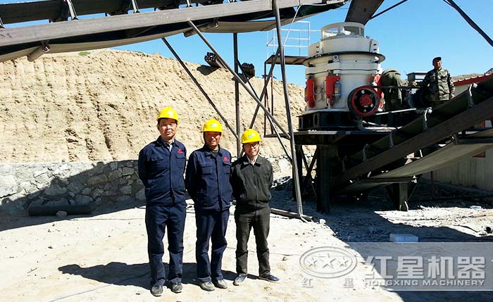 制砂機廠家生產出來的圓錐破碎機 制砂機廠家生產出來的圓錐破碎機