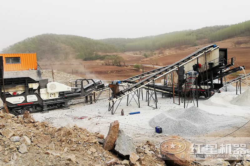移動式破碎站生產現場