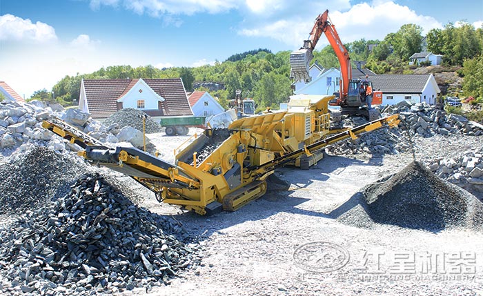 履帶式制砂現場 履帶式制砂現場