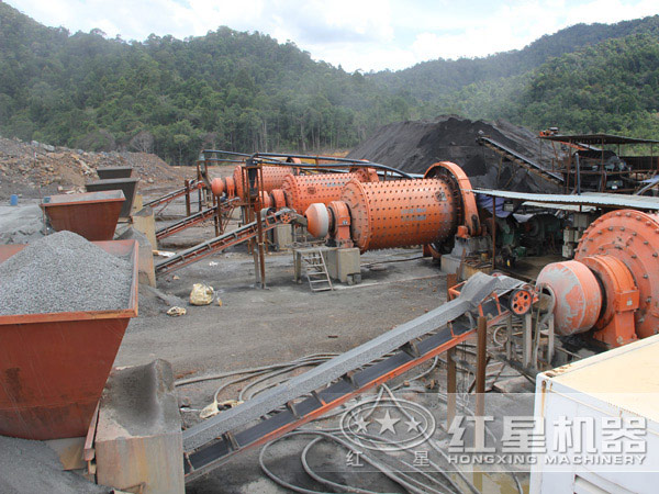 選礦設備投產現場