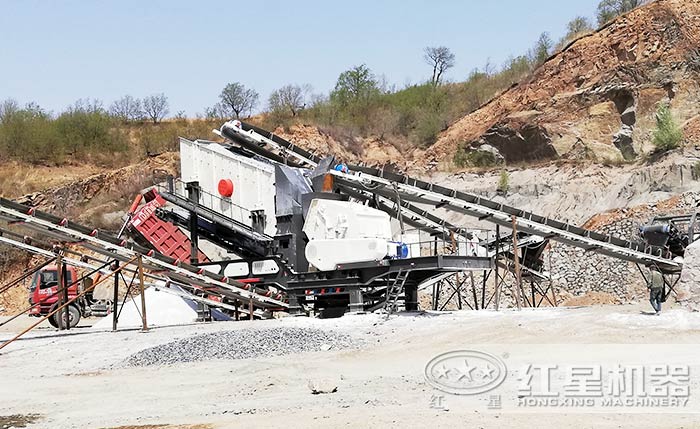 移動式石頭打沙生產線 移動式石頭打沙生產線