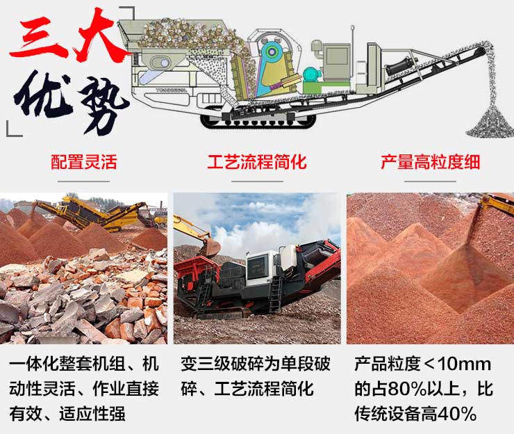 建筑垃圾移動破碎站的工作優勢