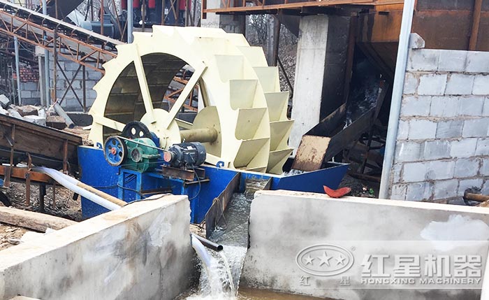 洗砂機現場 洗砂機現場