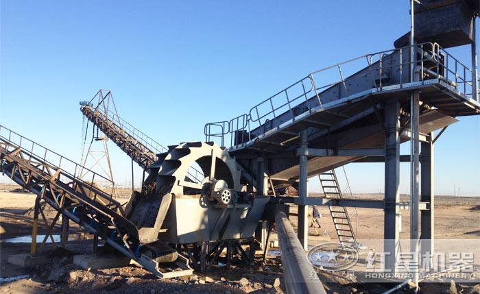 洗沙現場 洗沙現場