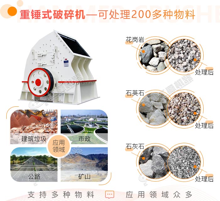 重錘式碎石制砂機(jī)應(yīng)用廣泛優(yōu)勢(shì)鮮明 重錘式碎石制砂機(jī)應(yīng)用廣泛優(yōu)勢(shì)鮮明