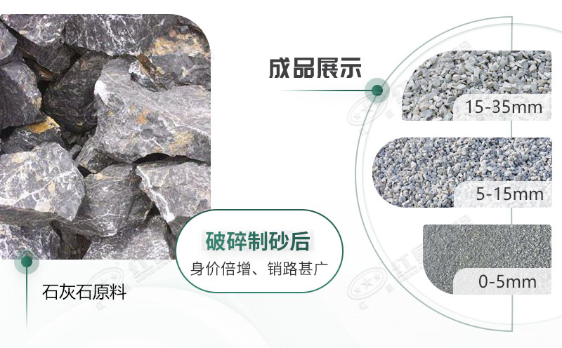建筑石子經破碎后不同規格的大小 建筑石子經破碎后不同規格的大小