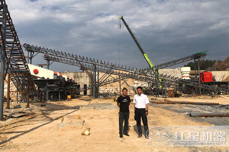 再生骨料破碎、篩分生產現場 再生骨料破碎、篩分生產現場