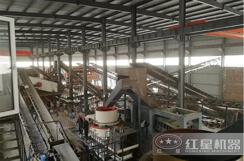 室內制砂生產現場 室內制砂生產現場