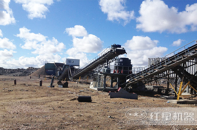 硬巖破碎機_花崗巖破碎案例生產現場 硬巖破碎機_花崗巖破碎案例生產現場