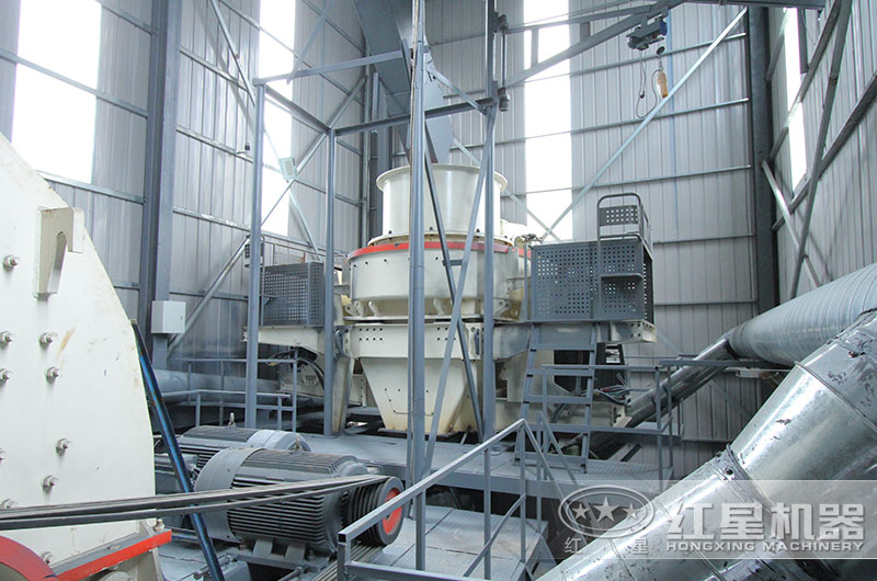 登封石英砂制沙生產現場 登封石英砂制沙生產現場