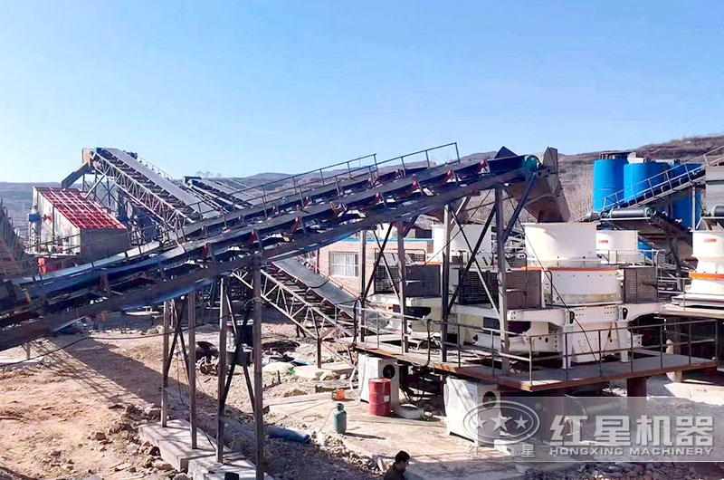 制砂機生產線客戶現場