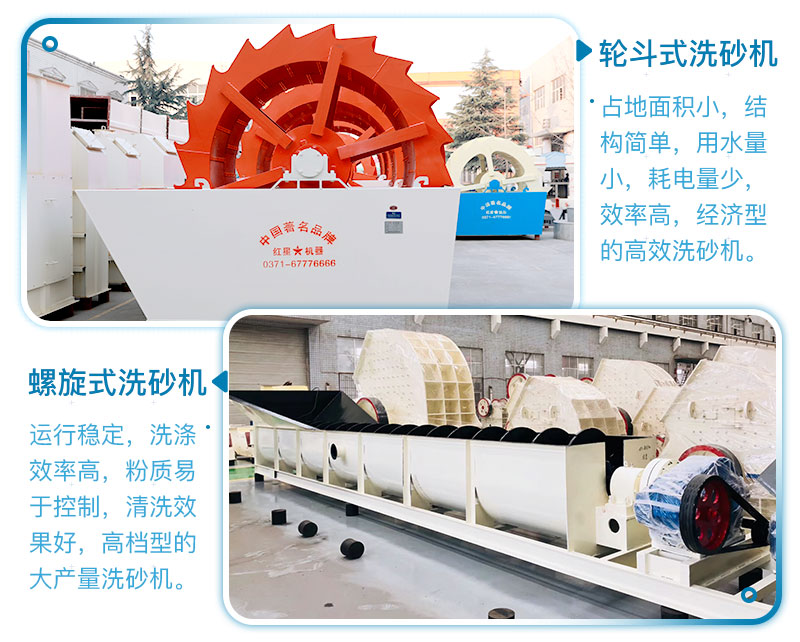 螺旋洗石機和輪斗式洗石機優勢對比 螺旋洗石機和輪斗式洗石機優勢對比