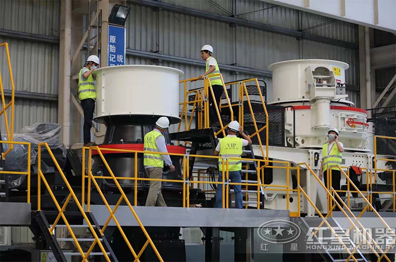 客戶到廠實地考察紅星機制砂生產設備 客戶到廠實地考察紅星機制砂生產設備